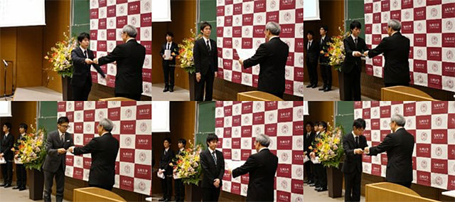 表彰状授与の様子